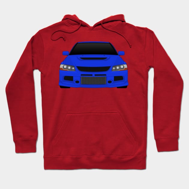 Evo IX Blue Hoodie by VENZ0LIC